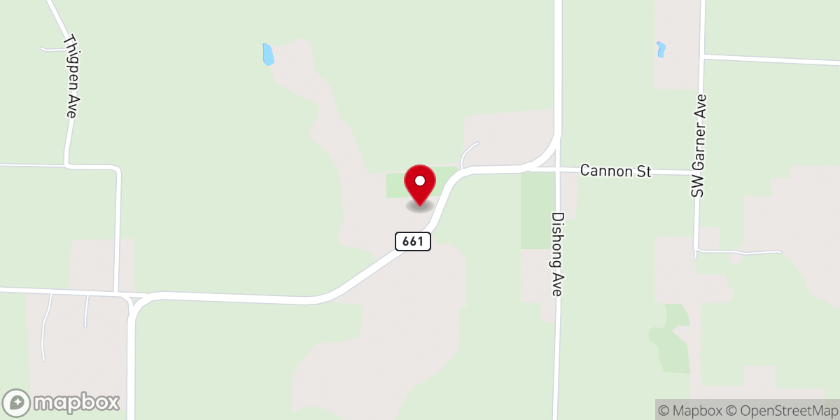 Map showing location of Mt. Ephraim Baptist Church
