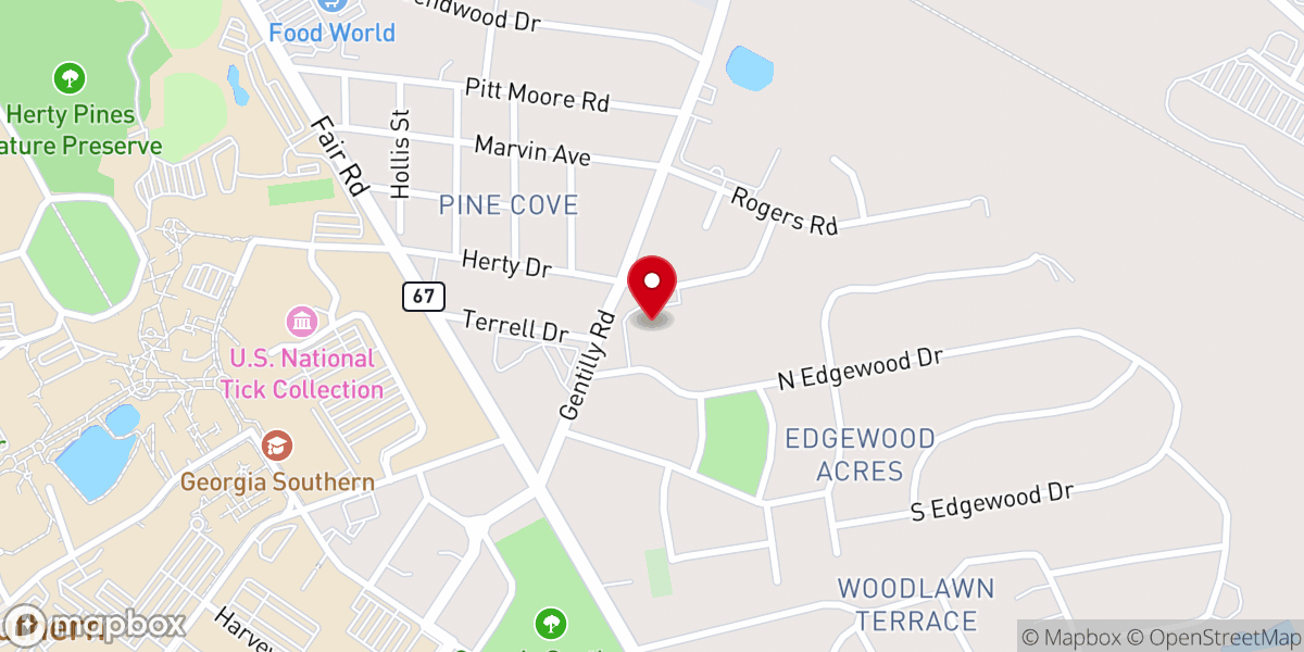 Map showing location of St. Matthew's Parish