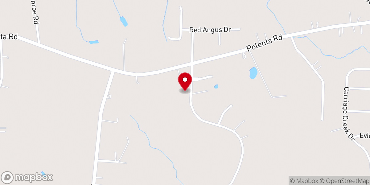 Map showing location of Averys Grove Church