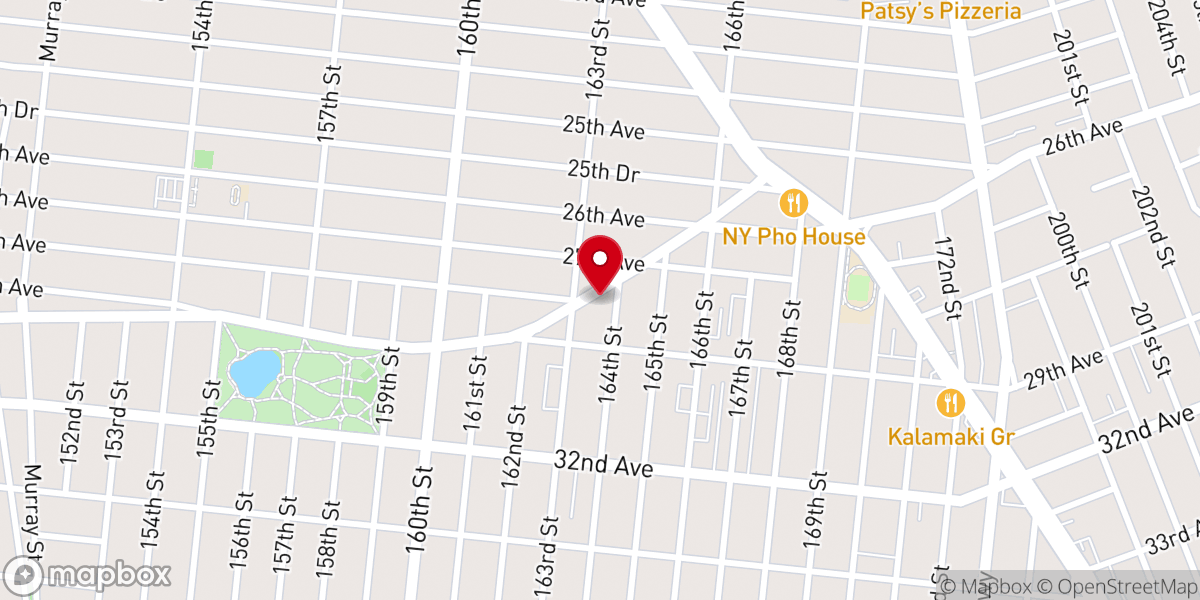 Map showing location of Sunnyside Korean Cumberland Presbyterian Church