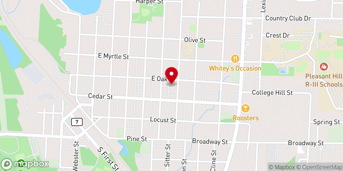 Map showing location of Grace Family Fellowship