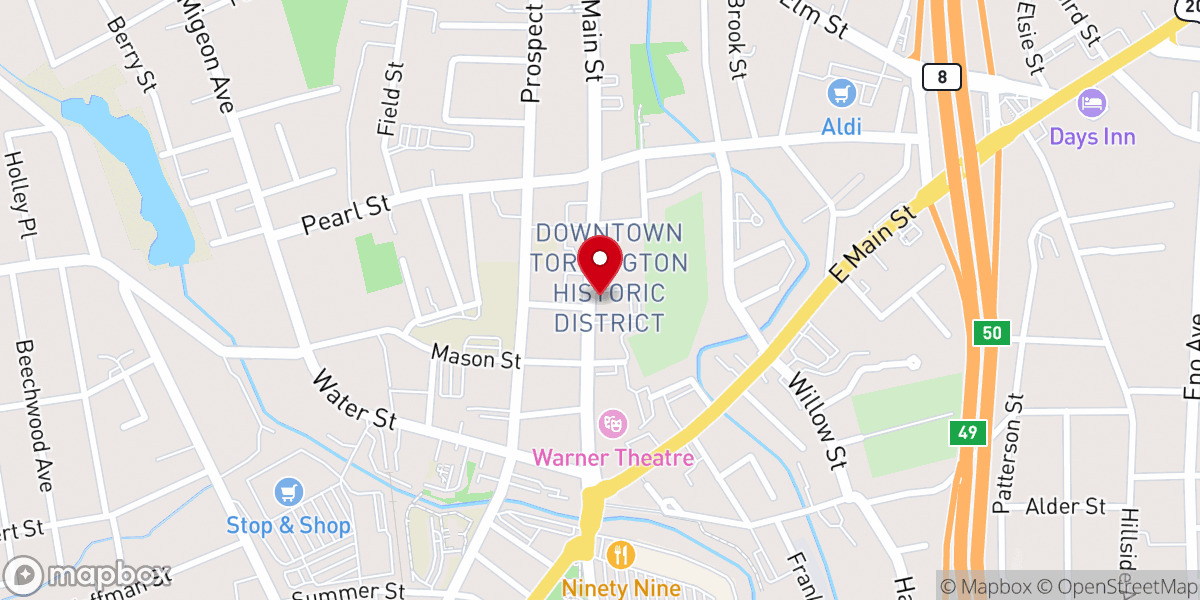 Map showing location of Saint Francis of Assisi Church