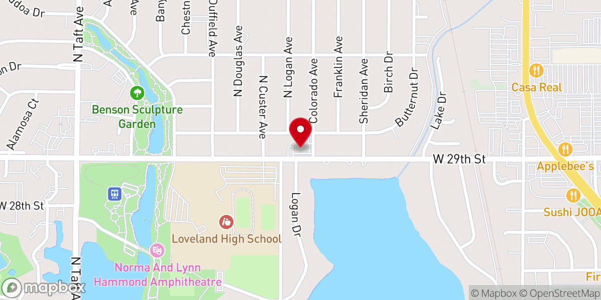 Map showing location of Saint Spyridon Orthodox Church
