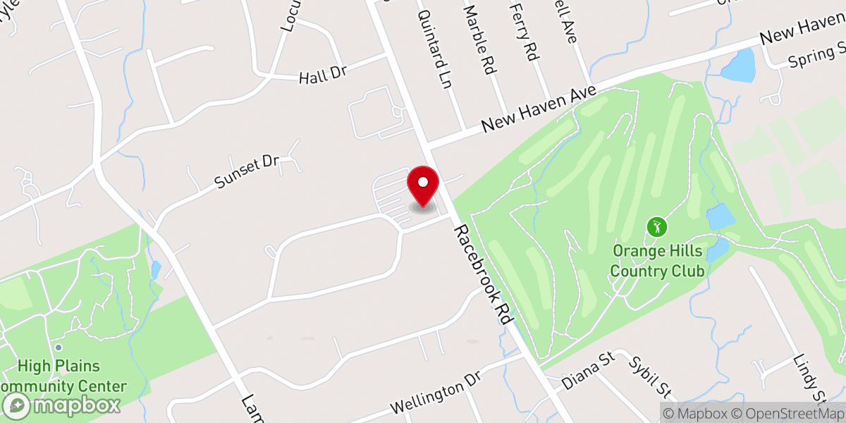 Map showing location of Holy Infant Church