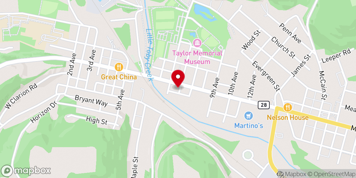 Map showing location of Lighthouse Community Church
