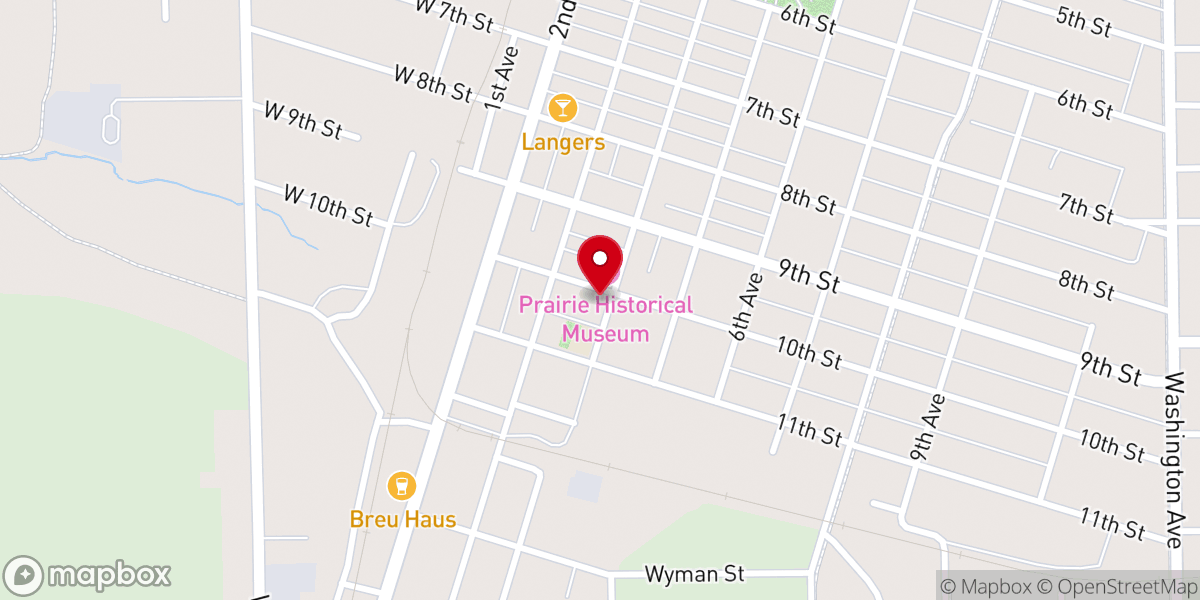 Map showing location of St Patrick's Church