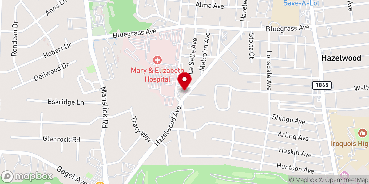 Map showing location of Patmos Baptist Church