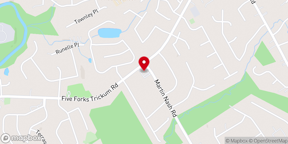 Map showing location of Maranatha Baptist Church