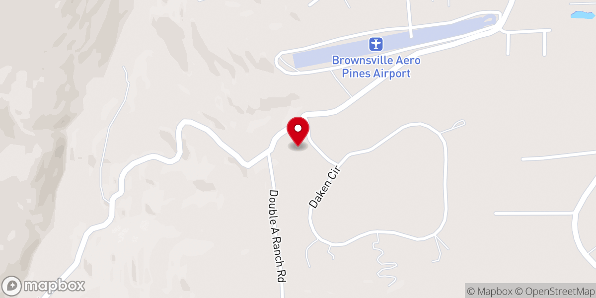 Map showing location of Hillside Community Church Brownsville