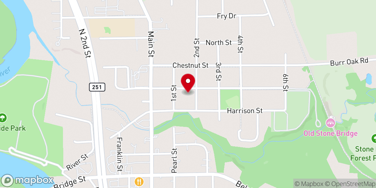 Map showing location of Church of the Holy Spirit