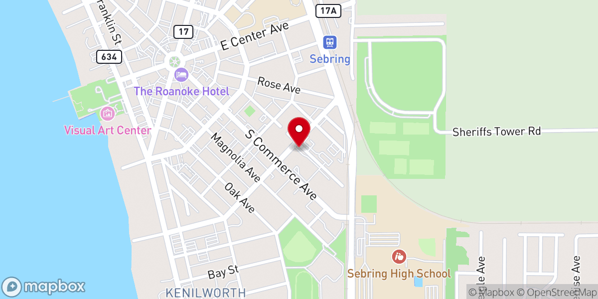 Map showing location of Evangelistic Ministry Services Inc