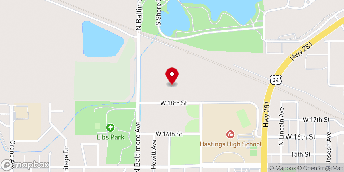 Map showing location of Grace Life Church