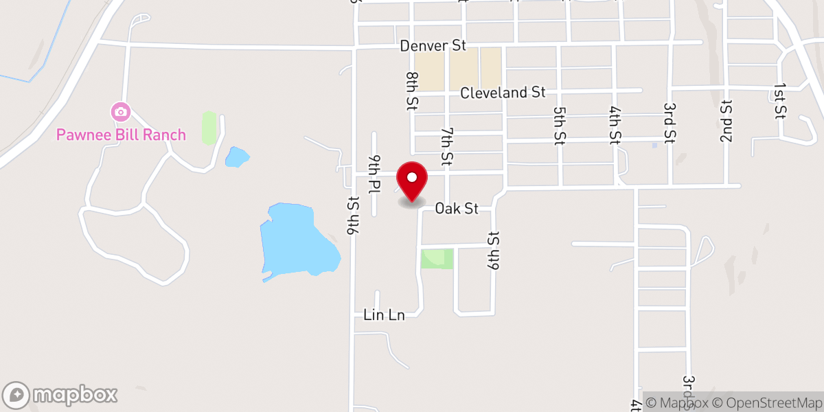 Map showing location of St John Catholic Church