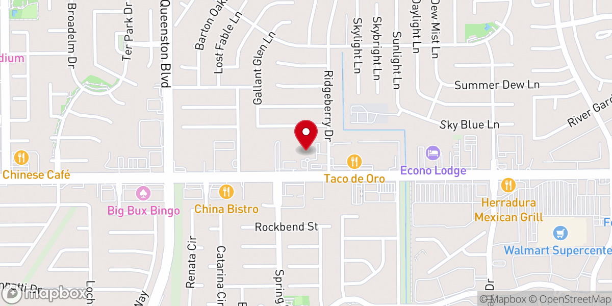 Map showing location of The Family of Faith Lutheran Church
