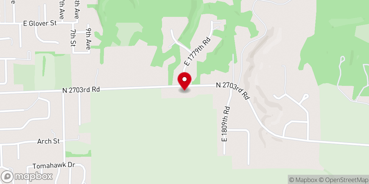 Map showing location of Ottawa Church of Christ