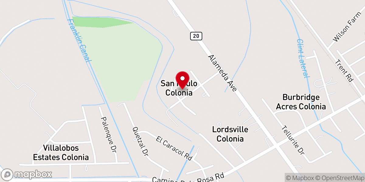 Map showing location of Templo Fortaleza Divina