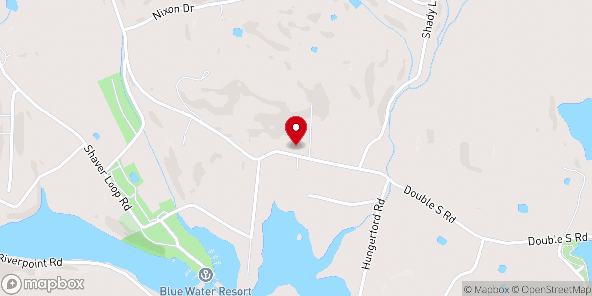 Map showing location of Salem Baptist Church