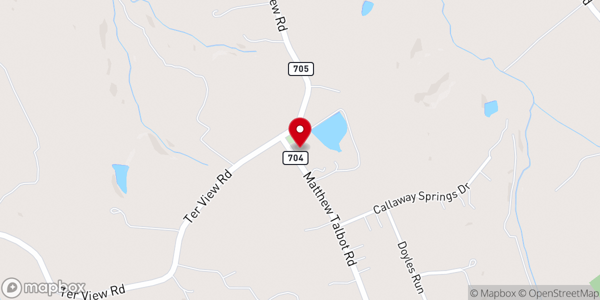 Map showing location of Terrace View Church