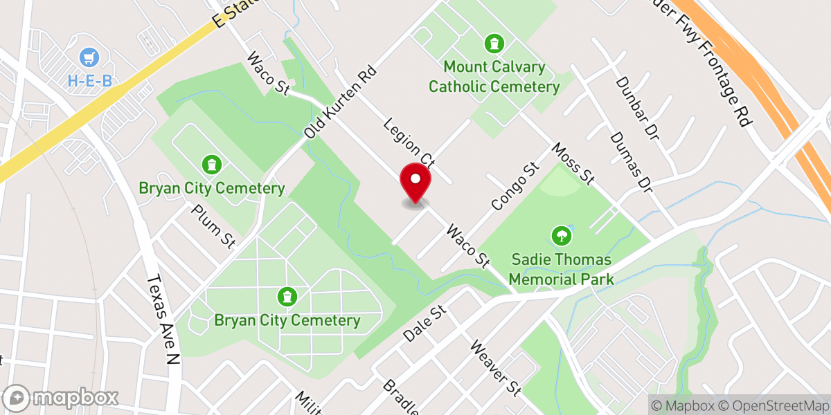 Map showing location of GW Williams Tabernacle