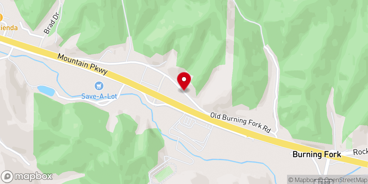 Map showing location of Salyersville Trinity Full Gspl