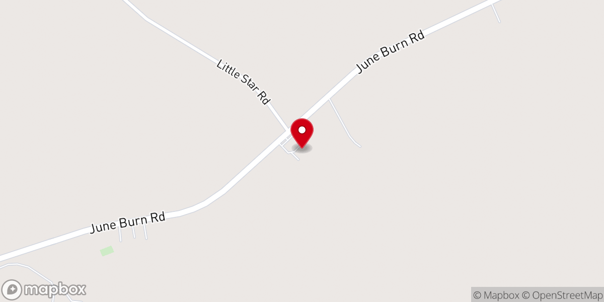 Map showing location of Little Star Pentecostal Church