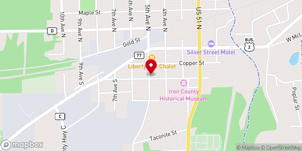 Map showing location of St Mary's Catholic Church