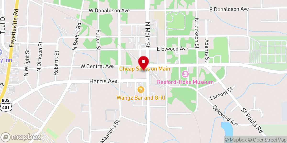 Map showing location of United Holy Ghost Revival Center