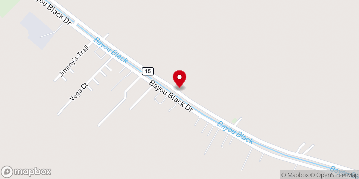 Map showing location of Beulah Baptist Church