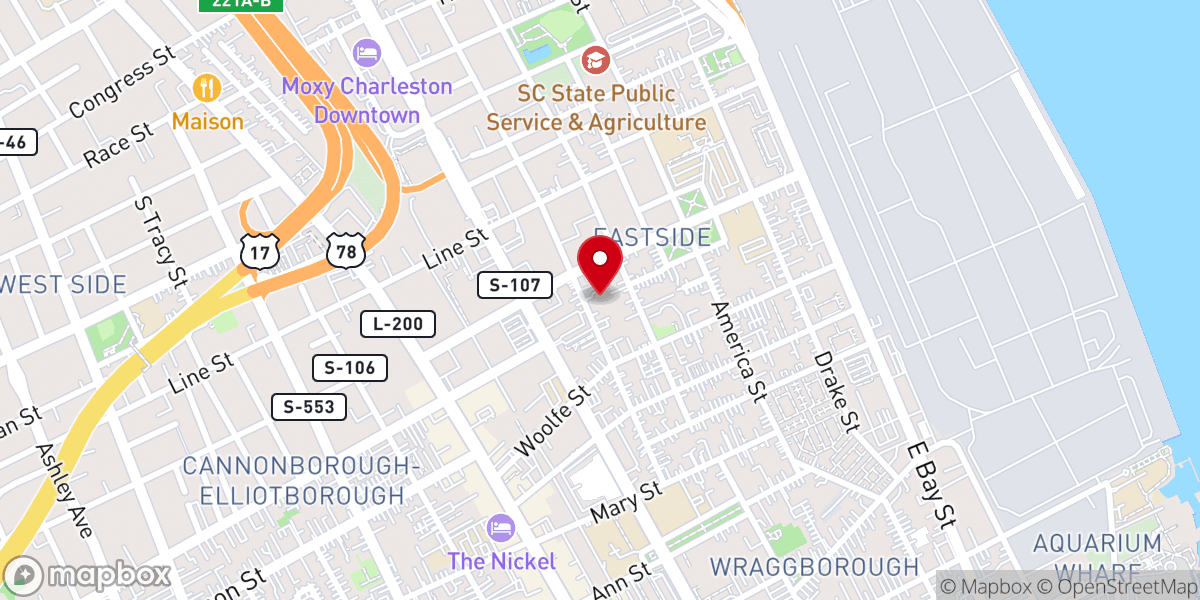 Map showing location of Saint Luke's Reformed Episcopal Church
