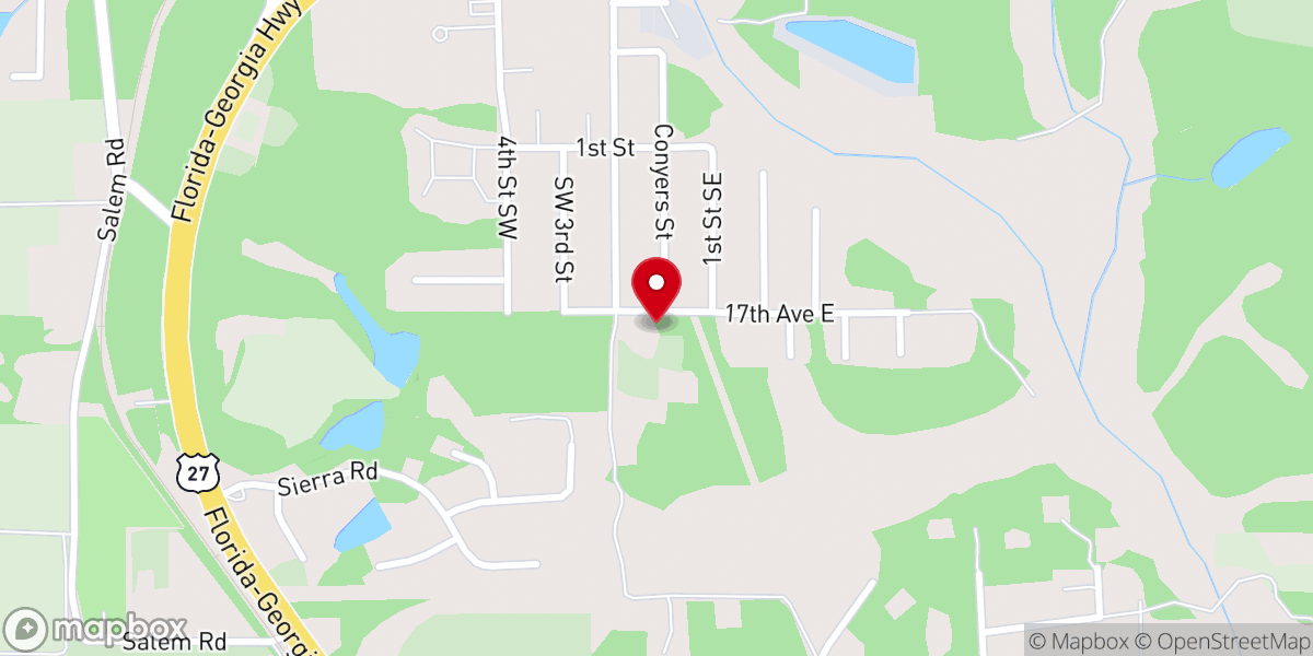 Map showing location of First Believers Christian Center