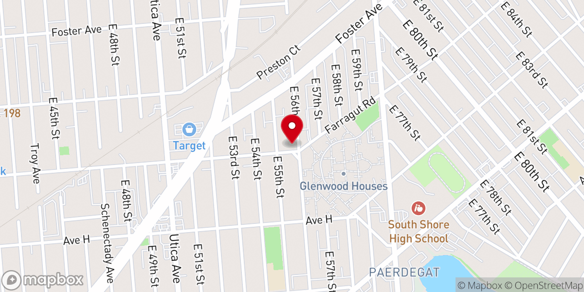Map showing location of Faith Church Of God