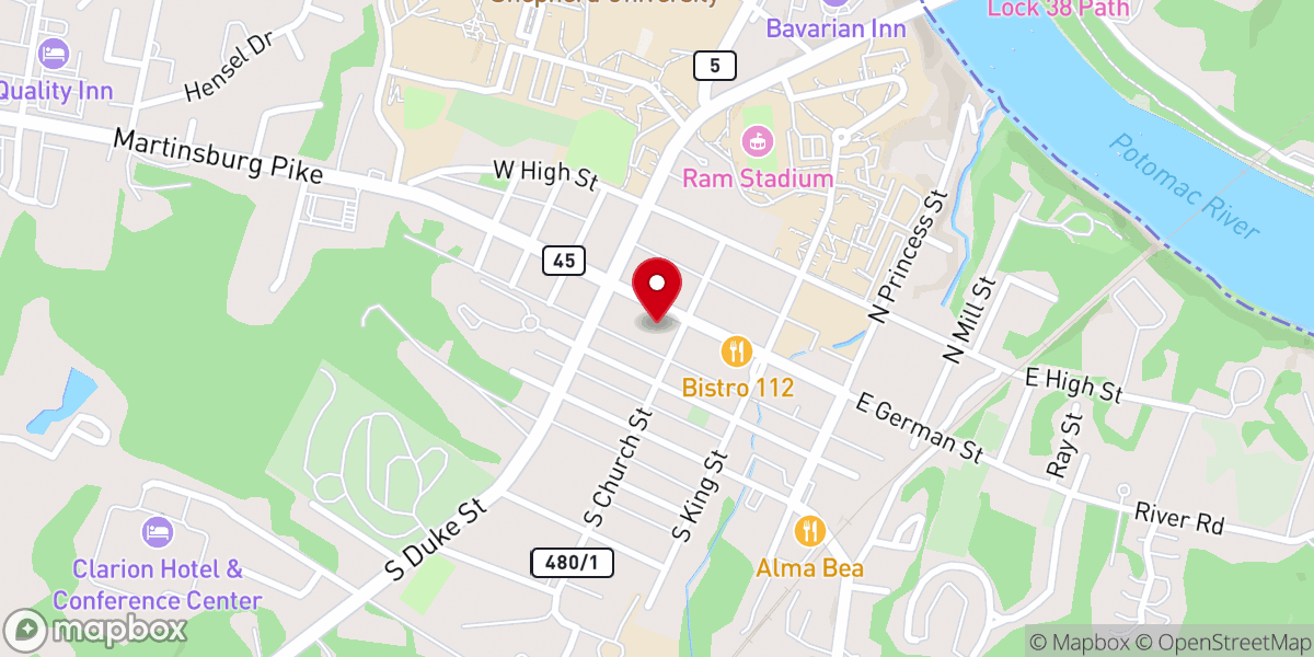 Map showing location of Trinity Treasure Kids