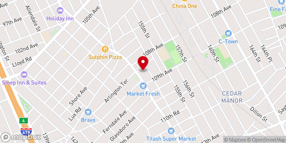 Map showing location of St. Joseph Roman Catholic Church
