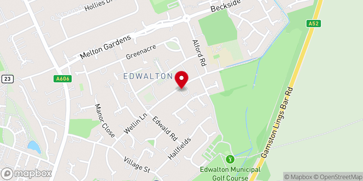 Map showing location of The Rock Church