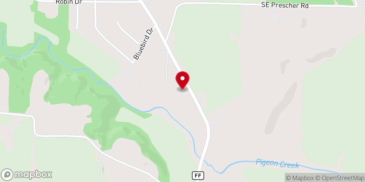 Map showing location of Agency United Methodist Church