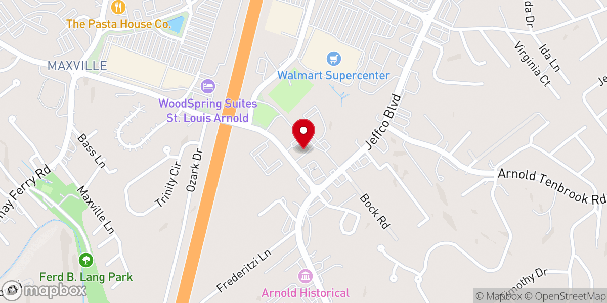 Map showing location of Holy Family Parish