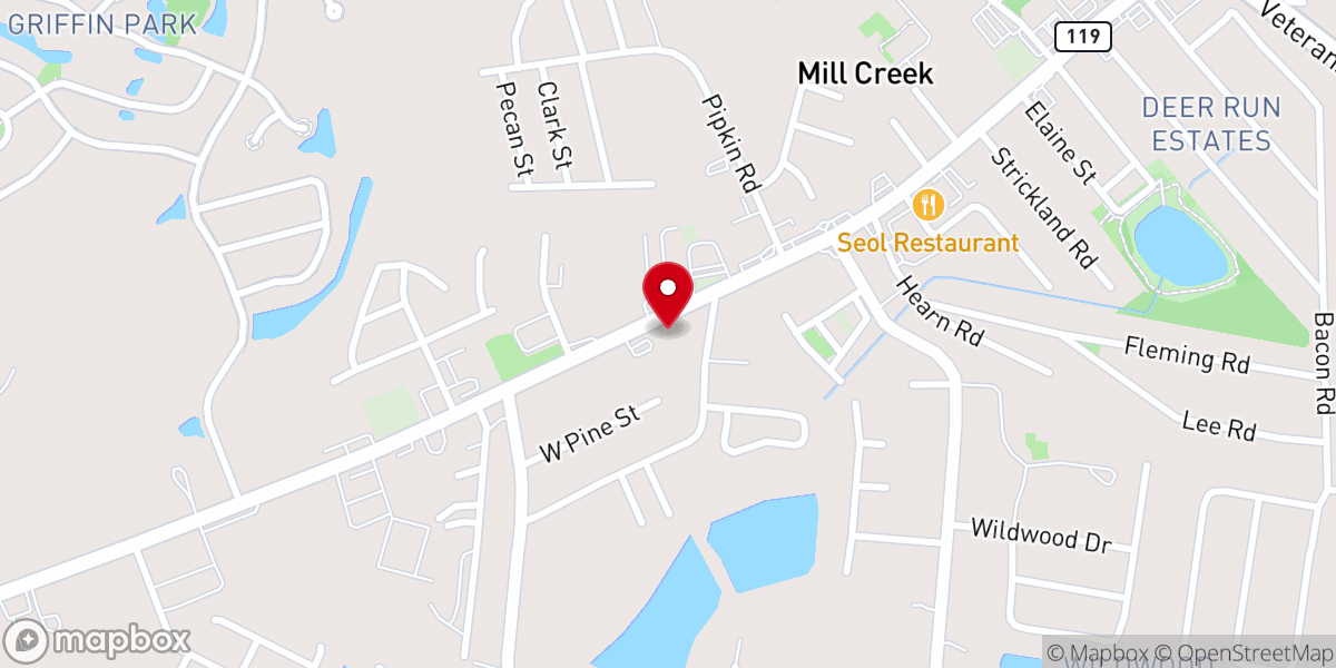 Map showing location of Abundant Life Family Worship Center