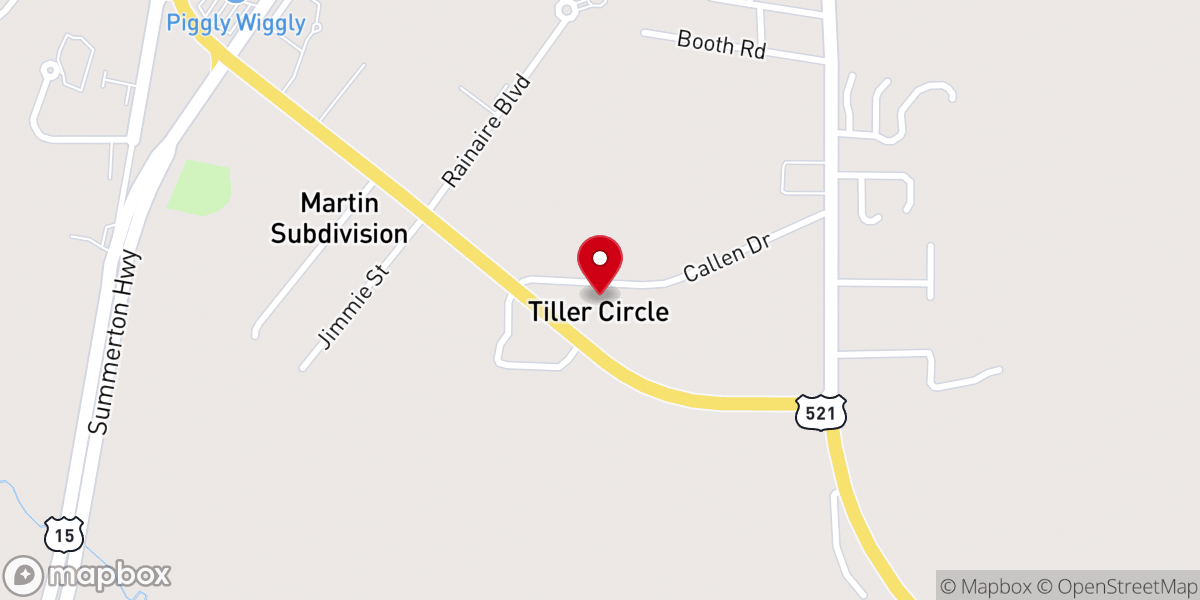 Map showing location of St Matthew Baptist Church