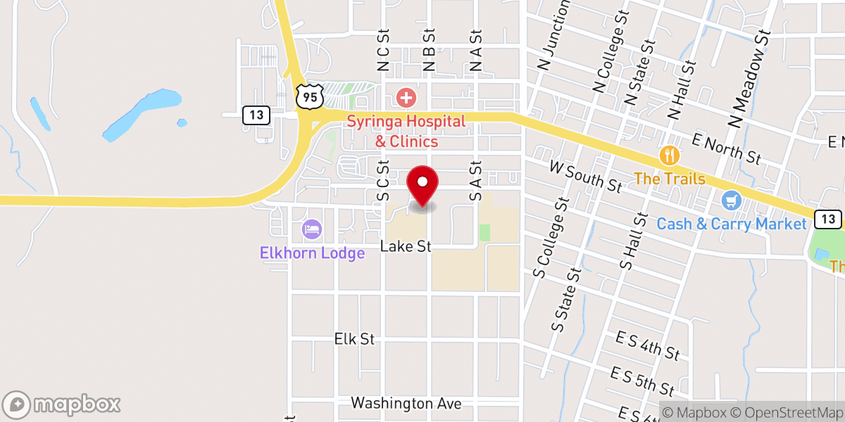 Map showing location of Sts. Peter & Paul Catholic Church