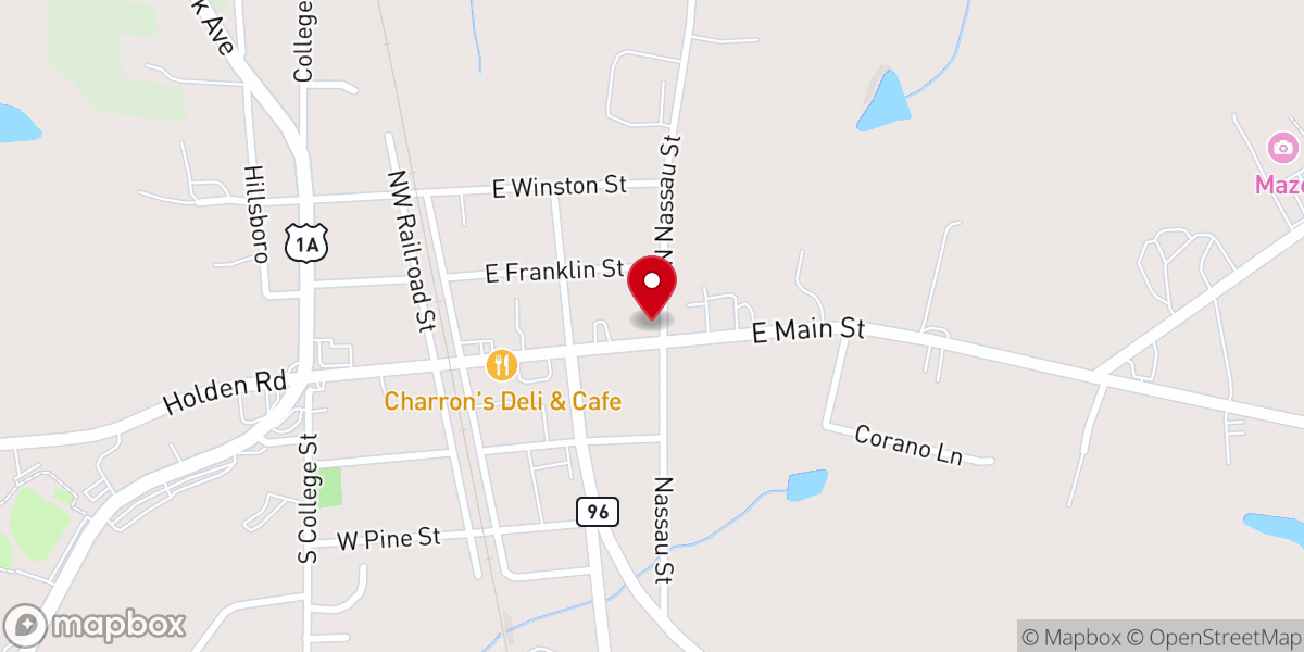 Map showing location of Youngsville Church of the Living God