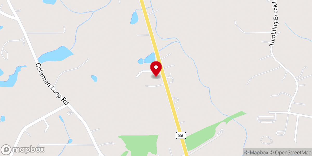 Map showing location of Hillsborough Seventh-day Adventist Church