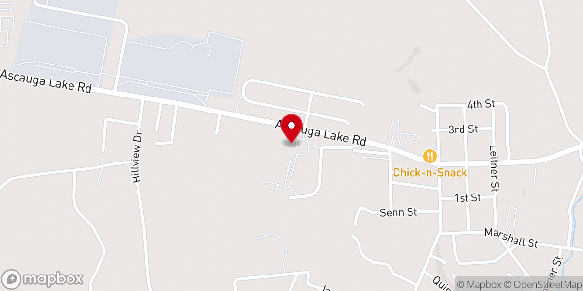 Map showing location of Christian Heritage Church