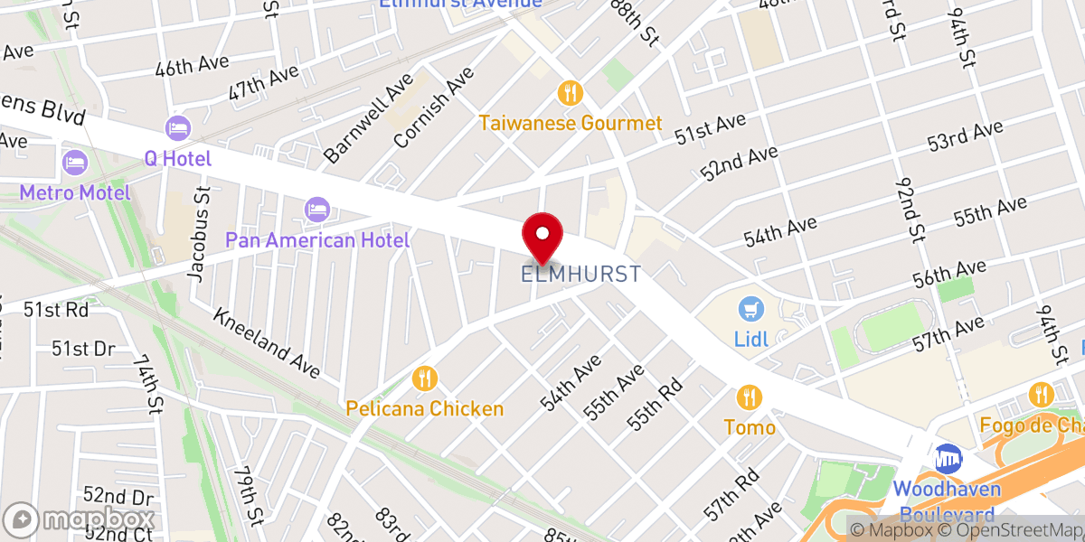 Map showing location of Miracle Revival Ministries New York Fellowship