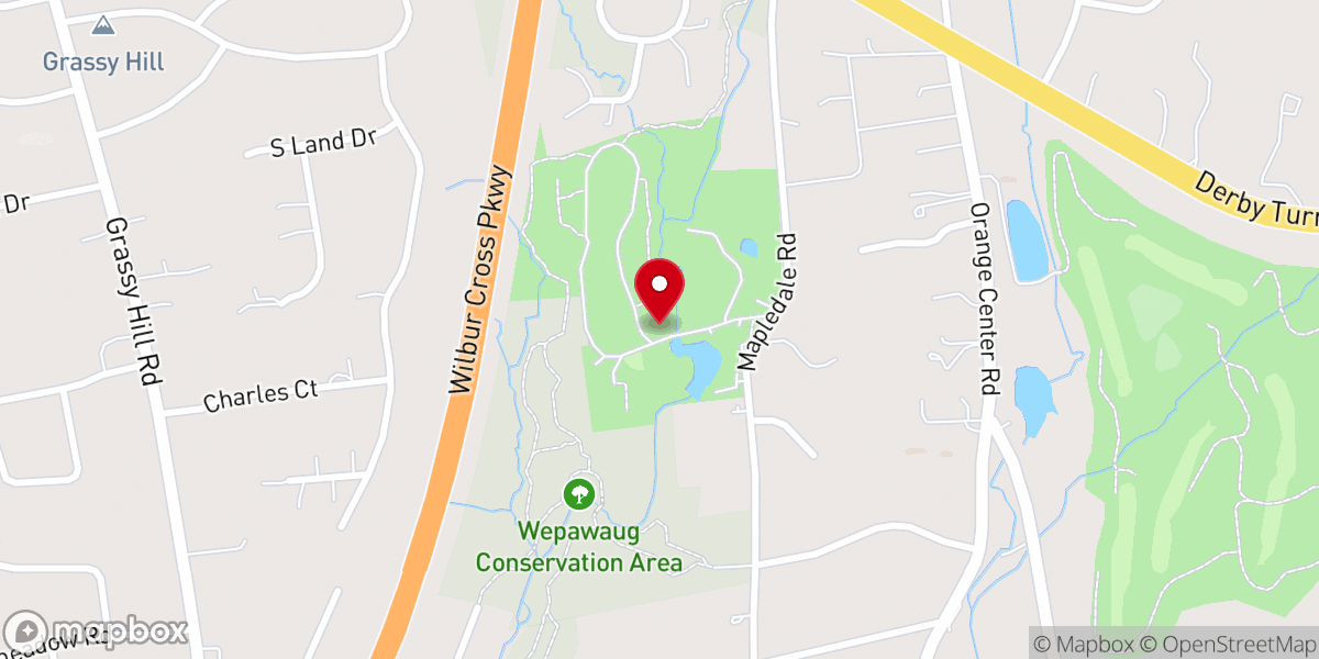 Map showing location of Camp Cedarcrest