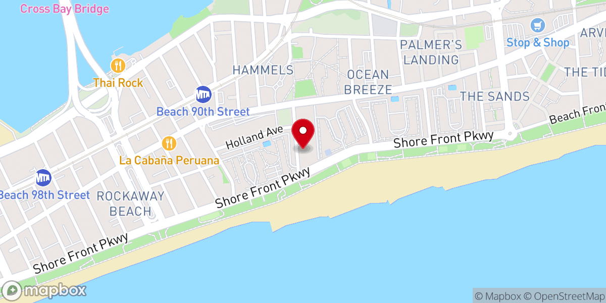 Map showing location of St Rose of Lima Church