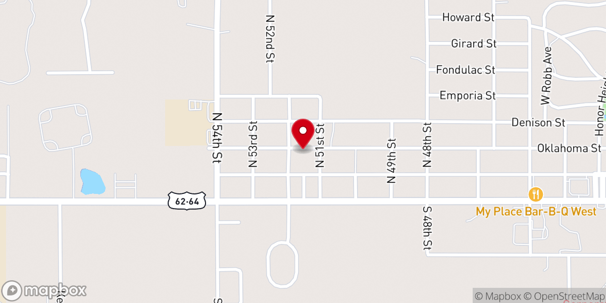 Map showing location of Goodwill Church of God in Christ