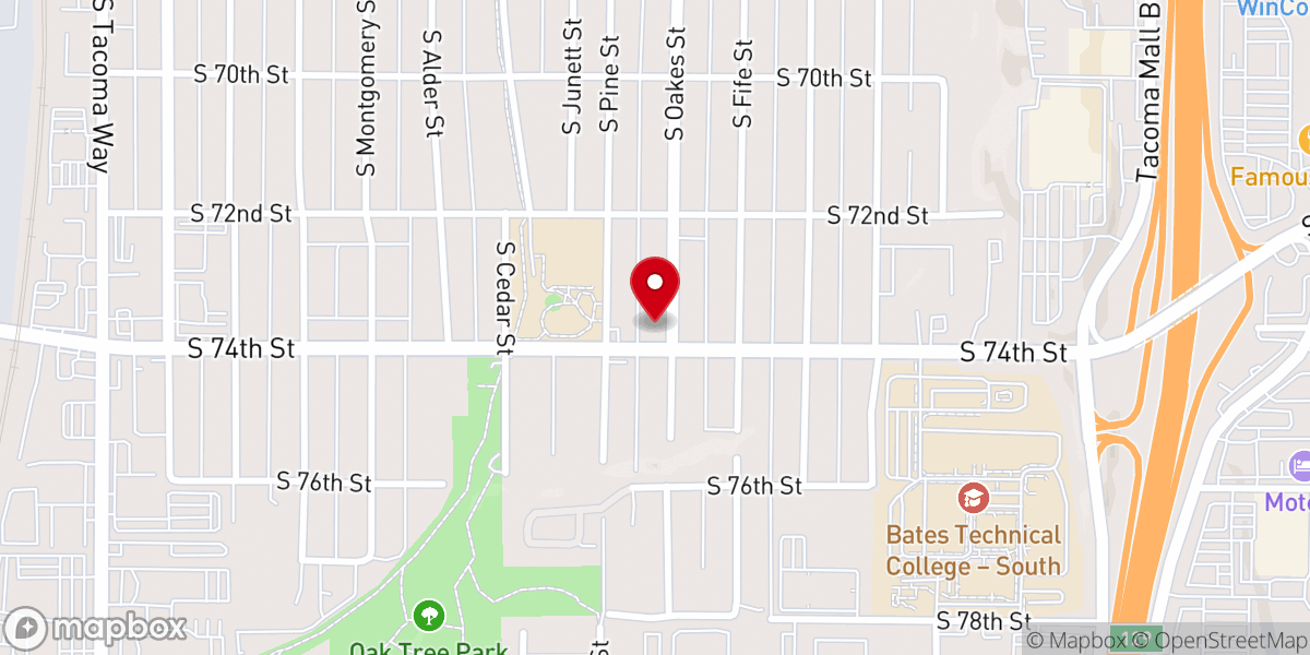 Map showing location of Amazing Grace Christian Church