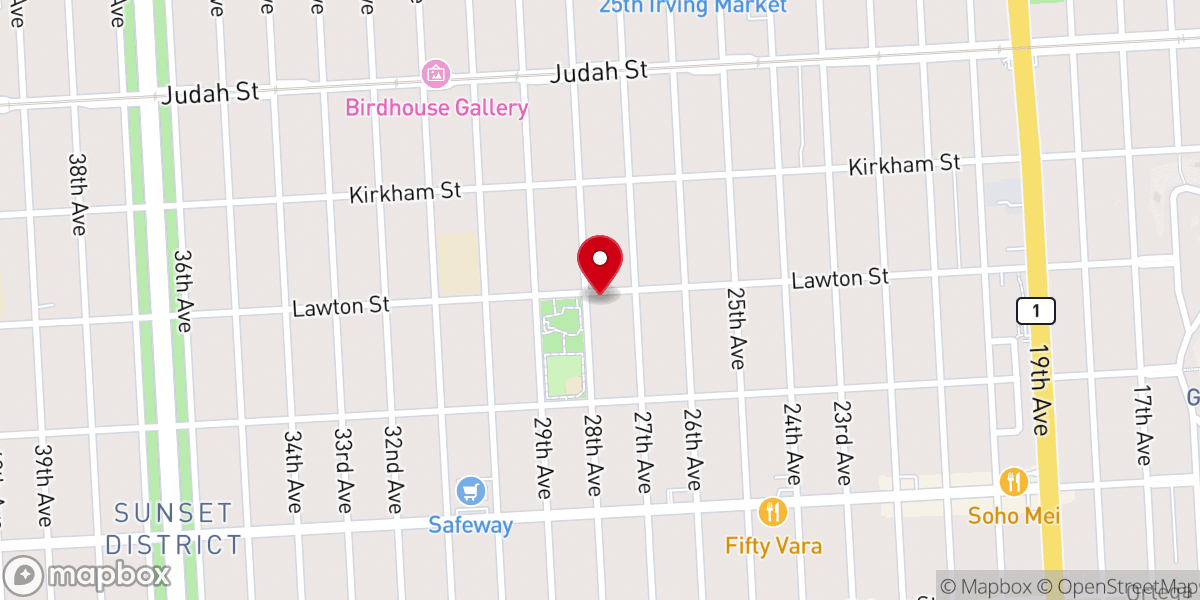 Map showing location of Good Shepherd Lutheran Church