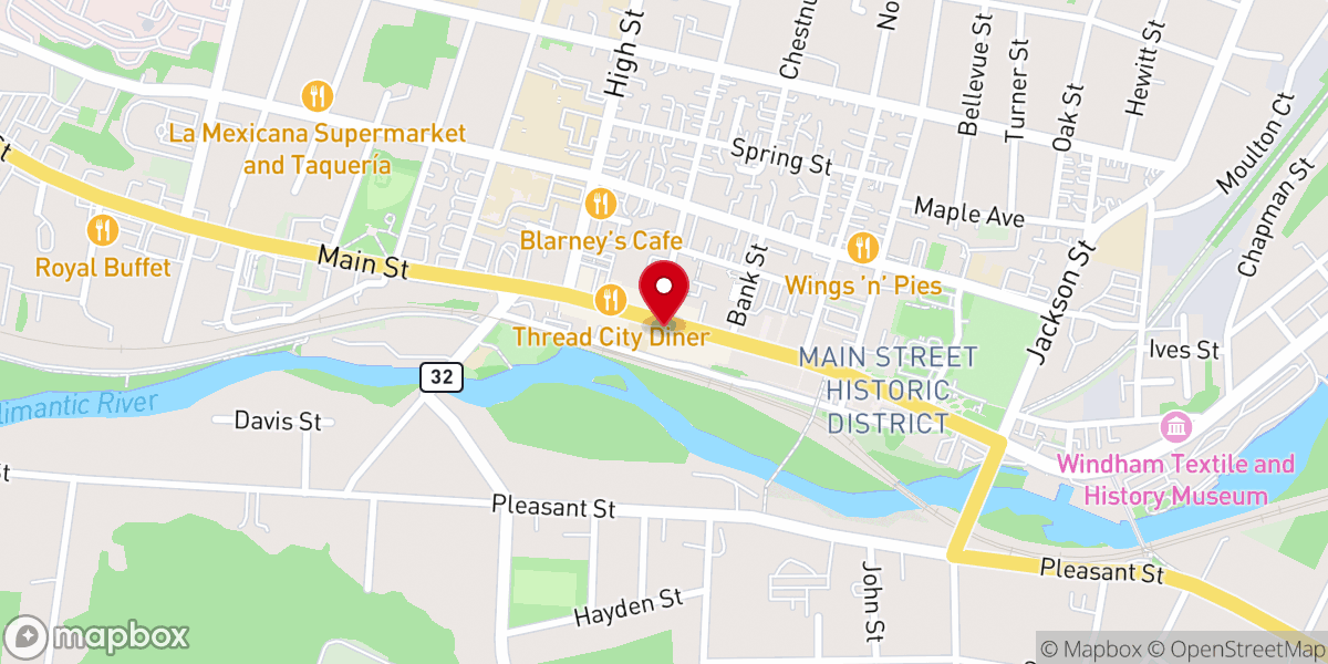 Map showing location of First Church of Christ Scientist