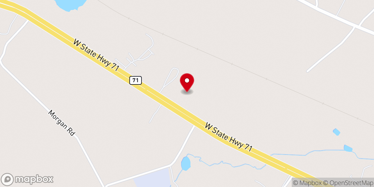 Map showing location of First Baptist Church La Grange